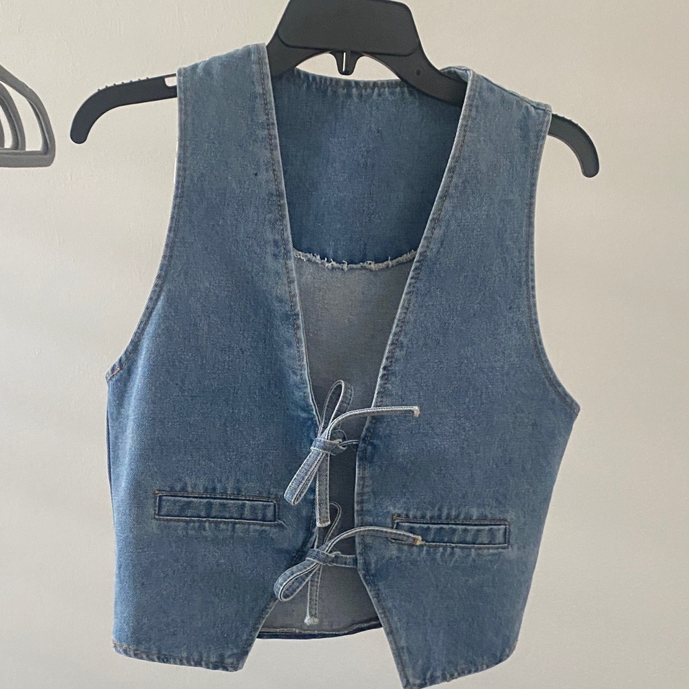 Blue Denim Vest